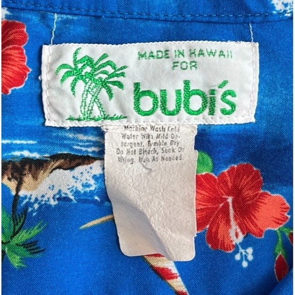 Vintage Made in Hawaii Shirt Mens XL Tropical Print 1980s 80s Aloha Short Sleeve - Picture 3 of 8